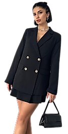 Blazer Ceket - SİYAH