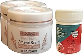 SÜPER THREE BRAND VÜCUT KREMİ 100 ML ARNAVUT KREMİ 2 AD + RUS MERHEMİ 50 ML 1 AD