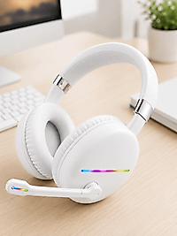 Kulak Üstü Bluetooth Kulaklık Mikrofonlu Ergonomik Tasarım UCZZMAX17BEYAZ-5-1