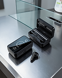Aynalı Bluetooth Kulaklık Telefon Standlı Dijital Göstergeli UUCZS20KULAKLIK1