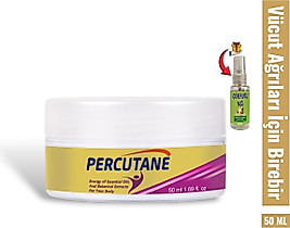 PERCUADET HIZLI ETKİLİ RAHATLATICI AĞRI GİDERİCİ MASAJ KREMİ 50 ML / ÇÖREK OTU YAĞI 30 ML HEDİYE