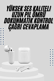 Bluetooth Kulaklık Mikrofonlu Yüksek Ses Kaliteli UCZZZTWSİ18KULAKLIKKK3