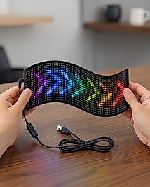 LED Mağaza Tabelası USB Destekli Renkli RGB Kayan Yazı Paneli