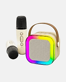 Bluetooth Hoparlör Çift Mikrofonlu LED Işıklı XUCZZZ2MİKROFONLUSPEAKER-2