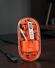 Kablosuz USB Fare Sessiz Tıklama UCZPG9010MOUSE3-1