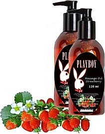 PLAYBOY STRAWBERRY MASSAGE OİL 2 ADET ÇİLEK AROMALI VÜCUT MASAJ YAĞI