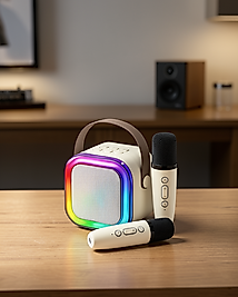 Kablosuz Karaoke Hoparlör Çift Mikrofonlu XUCZ2MİKROFONLUSPEAKER