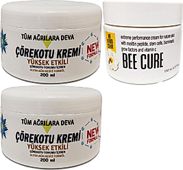 ÇÖREK OTU KREMİ  WHİTE BOX 2 ADET 200 ML + BEECURE KREM 150 ML / TESKİN KREM SETİ