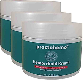 EURORGANİC PROCTOHEMO HEMOROİDİN KREMİ 3 ADET