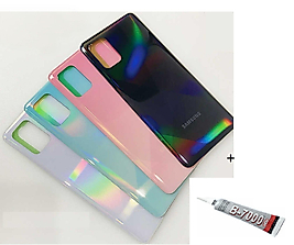 SAMSUNG A71 A715 Arka Batarya Pil Kapağı GÜMÜŞ (B7