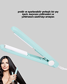 Seramik Kaplamalı Kısa Saçlara Uygun Bukle Maşası XUCZMİNİDÜZLEŞTİRİCİİİ