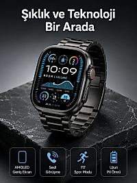Akıllı Saat 3 Kordonlu Waterproof Adımsayar, Titreşim ve GPS Özelliği