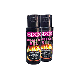 SIXX ERKEKLERE VE BAYANLARA UYGUNLUBRİKANT60 ML JEL + FANTEZİMASAJ YAĞI