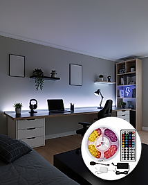 RGB Şerit LED 5 Metre 5050 SMD Kumandalı UCZZ5MTVLED-2