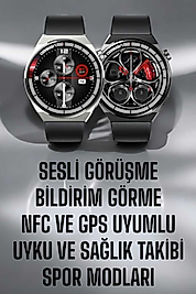 Akıllı Saat GPS VE NFC Özelliği Sesli Görüşme Dokunmstik Ekran