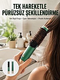 Düzleştirici Fırça Saç Düzleştirici Arada Fön Tarak Taşınabilir
