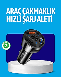 55W Güçlü Araç Şarj Cihazı Power Delivery Destekli