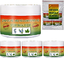 DEVADEVAM KREMİ 4 ADET ÇÖREK OTLU ARDIÇ YAĞI VE ÇINAR YAPRAĞI YAĞI ILE GÜÇLENDİRİLMİŞ KREM