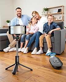 Selfie Çubuğu 360 Derece Dönebilen 3 Ayaklı Tripod Uzaktan Kumanda Bluetooth