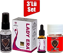 BİZON SPREY LADY ERA KADIN KADİN KADIN DAMLA + BİZON 100MG 10'LU