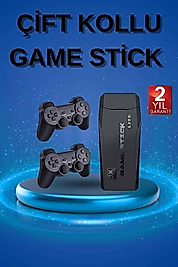 Retro Oyunlar 4k Game Stick 2.4g Kablosuz Çift Kol 3500 Oyun Atari