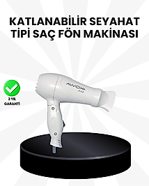Taşınabilir Fön Makinesi Katlanır Gövde Enerji Tasarruflu