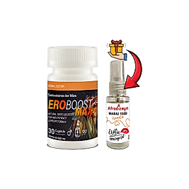 ERO BOOST MAX:1 ADET ERKEKLERE ÖZEL 30LU SEXDESTEKLEME + 30 ML AFRODİZAYN MASAJ YAĞI