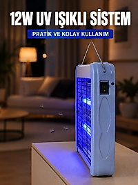 12W UV Böcek Öldürücü Lamba Elektrikli Sinek Sivrisinek Öldürücü Asılabilir
