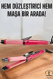 Hem Düzleştirici Hem Maşa Saç Şekillendirici