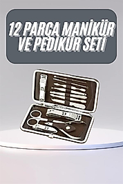 12 Parça Manikür Pedikür Seti UUCZZZ12PARÇAMANİKÜRSETİİİİİİİ