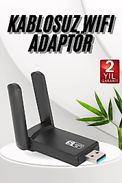 Wifi Adaptörü Bt5.0 Wifi 2'si Bir Arada Çift Bantlı Çift Anten