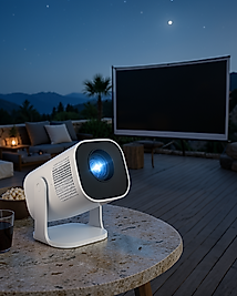 Taşınabilir Sinema Projektörü 4K HD Powerbanklı UUCZŞARJLIPROJEKSİYON1-1