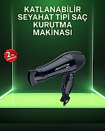Kompakt Katlanabilir Saç Kurutma Makinesi Ev ve Seyahat Uyumlu