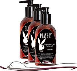 PLAYBOY NATURAL MASSAGE OİL KOKUSUZ VÜCUT MASAJ YAĞI 3 ADET 120 ML