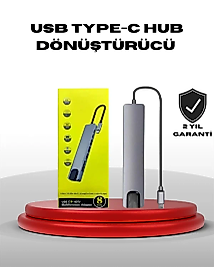 4K HDMI Çıkışlı, Gigabit Ethernet'li USB‑C Çoklu Port Hub