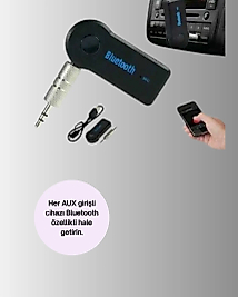 Bluetooth Destekli AUX Müzik ve Konuşma Cihazı