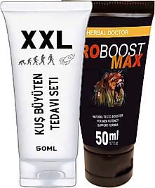 KUŞXXL 50 ML CREAM BOYUT KREMİ + EROBOOST TESTO 50 ML ERKEKLERE ÖZEL KREM