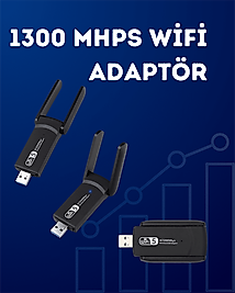 USB WiFi Adaptör 1200 Mbps UUCZZZWİFİADAPTÖR