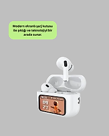 Kulak içi Bluetooth kulaklık dokunmatik kontrol şarj göstergeli