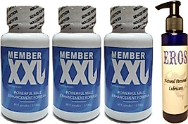EROS MEMBER XXL ERKEKLERE ÖZEL 60LI 3 ADET EROS NATURAL PERSONAL LUBRİCANT 125ML LUBRİCANT JEL
