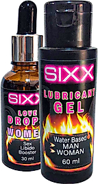SİXX BAYAN VE BAYLARA UYGUN IUBRİKANT 60 ML JEL ILE KADINLARA ÖZEL DAMIA