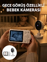 Gece Görüşlü Kablosuz Bebek Monitörü Ağlama ve Hareket Algılama Yeni Nesil