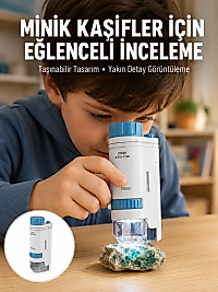PMMA Optik Lensli Kompakt Taşınabilir Mikroskop Yeni Nesil