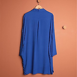 Gömlek Elbise Önden Düğme Detaylı