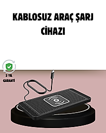 Manyetik Kablosuz Araç Şarj Cihazı – Hızlı Şarj, Kaymaz Taban, Güvenli Kullanım