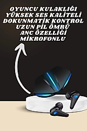 7 Kordonlu Akıllı Saat Ve Oyuncu Kulaklığı ANC Özelliği Kulak İçi Mikrofonlu Sesli Görüşme