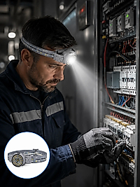LED Kafa Feneri Ayarlanabilir Baş Bantlı Güçlü Aydınlatma Lambası