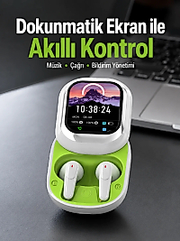 Dokunmatik Ekranlı Aktif Gürültü Azaltma Özellikli Kablosuz Kulaklık V5.4