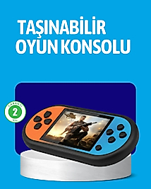 Retro 520 Oyunlu Taşınabilir Konsol HD Ekran USB Şarjlı