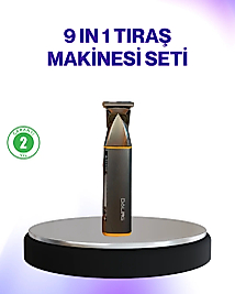 9’u 1 Arada Şarjlı Erkek Bakım Cihazı Saç Sakal Bıyık Ense Trimmer